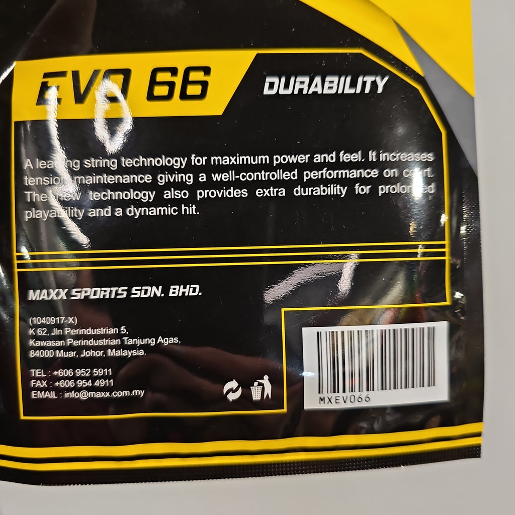 Maxx Sports Evo 66 Badminton string - badminton racket review