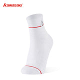 Kawasaki Female  socks cotton K1F00-A6303-2 white - badminton racket review