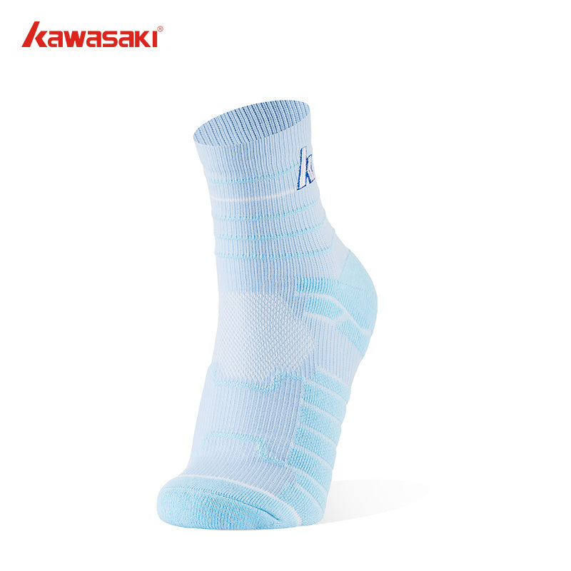 Kawasaki badminton  socks cotton K1F00-A6303-2 white - badminton racket review