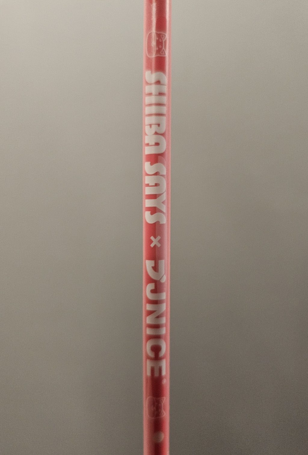 JNICE Shiba Says Kawai Pink Badminton Racket