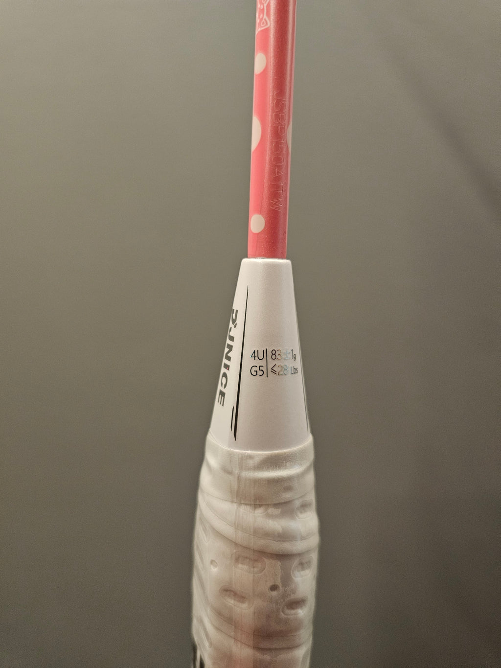 JNICE Shiba Says Kawai Pink Badminton Racket