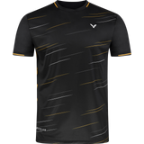 Professional Badminton Victor T-Shirt 23100 c Unisex Black Junior/Adult - badminton racket review