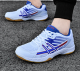 Male White/Blue Value Badminton Shoes - badminton racket review