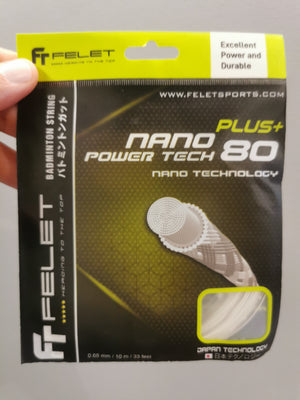 Felet Nano Power Tech 80 Plus Racket String - badminton racket review