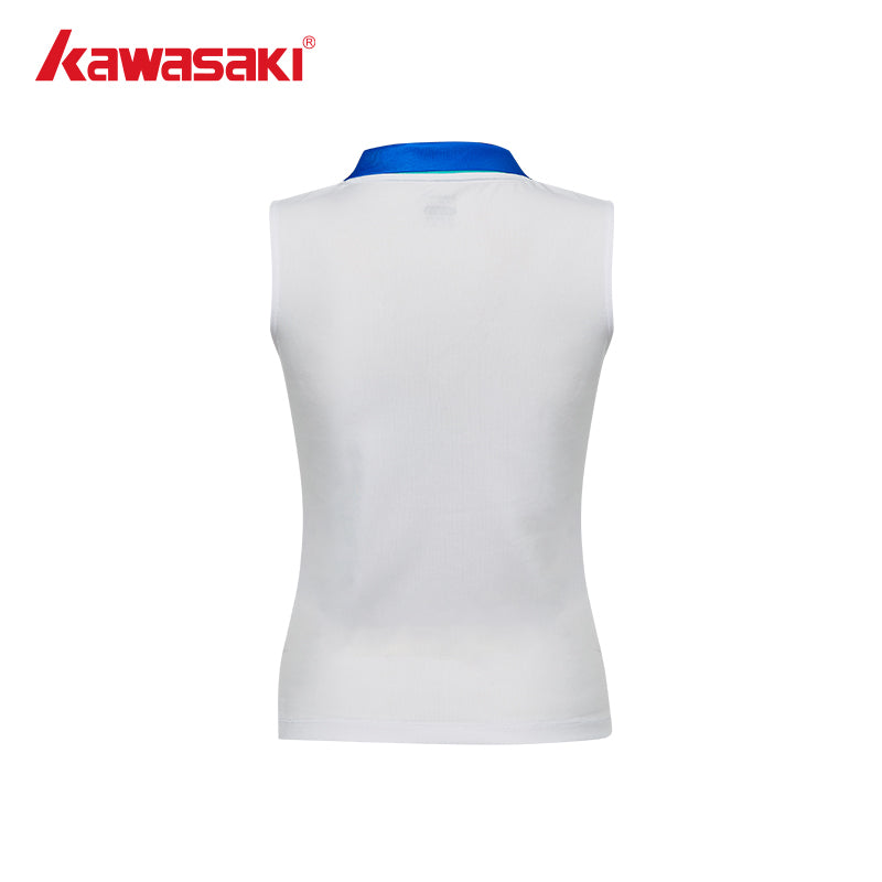 Kawasaki Female  vest K1C01-A2939-1 white - badminton racket review