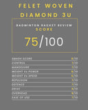 Felet Woven Diamond badminton racket - badminton racket review