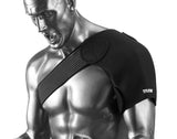 Sports Compression shoulder support black - badminton racket review