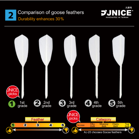 Jnice Air Jnise 20 Feather shuttlecock - badminton racket review