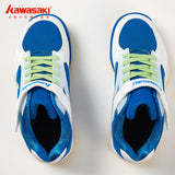 KAWASAKI KC-22 Children Badminton Shoes white blue - badminton racket review