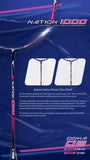 YangYang/Young Nation 1000 2022 4u professional Badminton Racket - badminton racket review