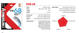 Kawasaki KSB 68 Badminton Racket String White - badminton racket review