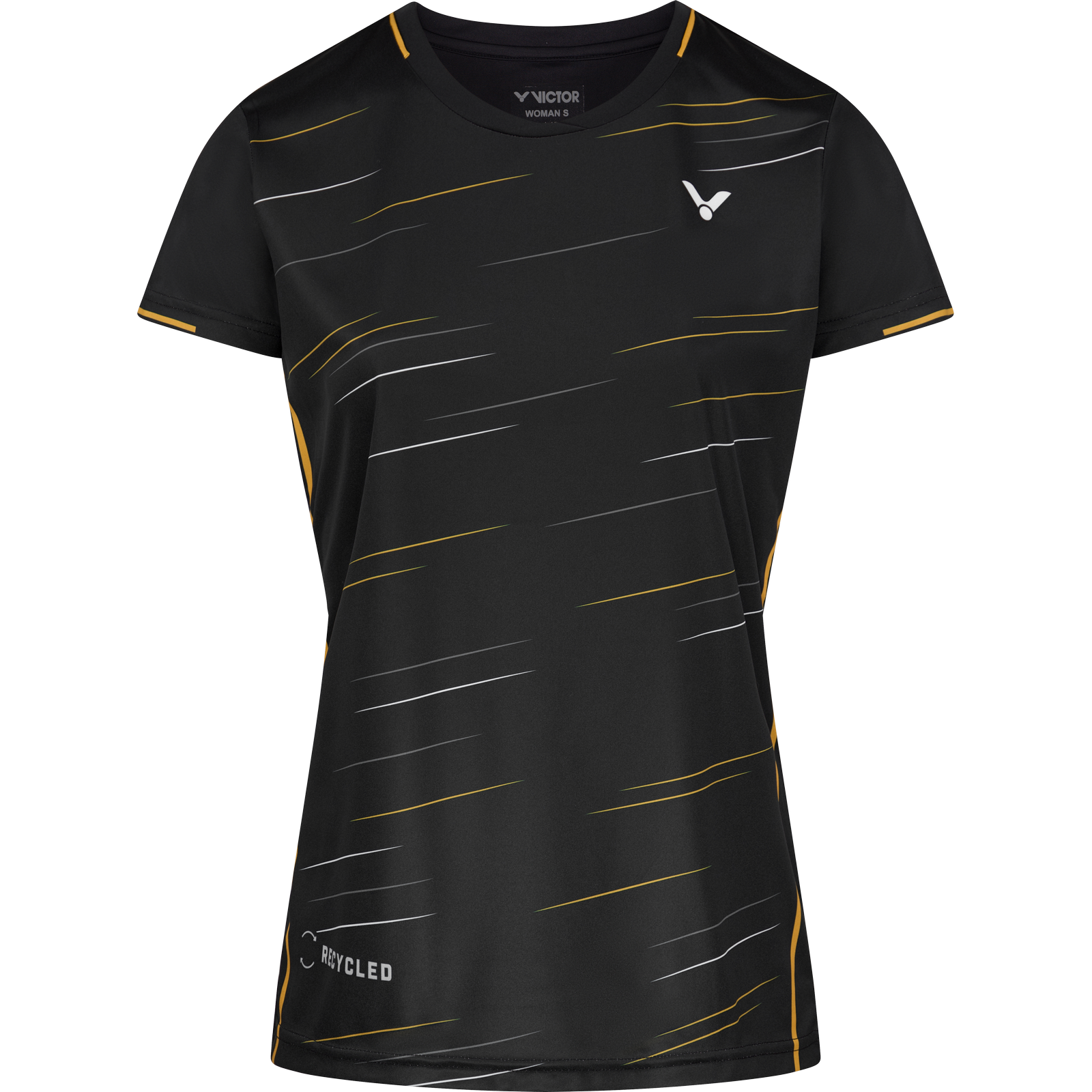 Professional Badminton Victor Womens T-Shirt 24100 c Black | badminton ...