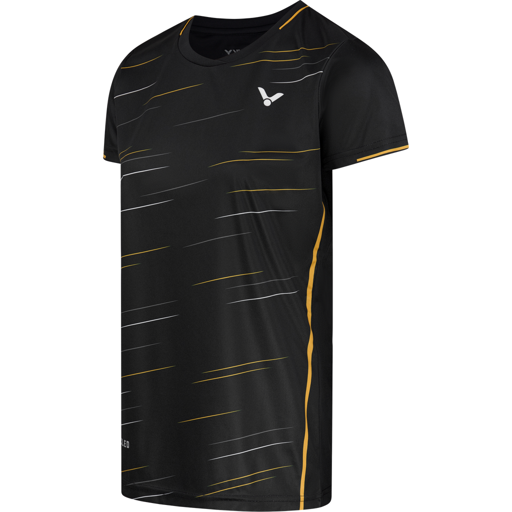 Professional Badminton Victor Womens T-Shirt 24100 c Black - badminton racket review