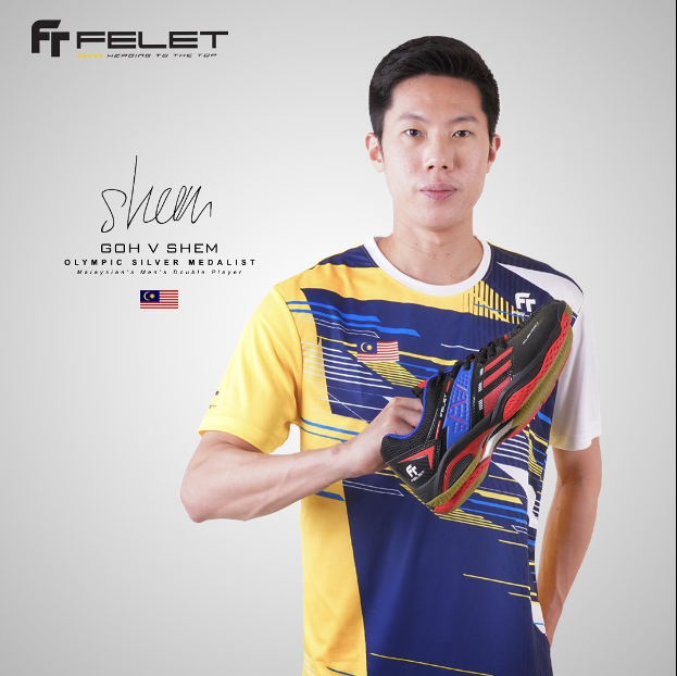 Shees Racket Felet FLYING PRO RED/BLACK Professional Badminton Shoes | badminton ...