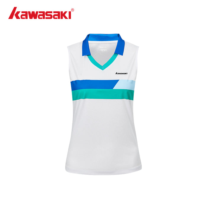 Kawasaki Female  vest K1C01-A2939-1 white - badminton racket review