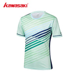 Kawasaki Mens badminton T Shirt K1C02-A1929-1 White/Green - badminton racket review