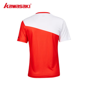 Kawasaki Mens badminton T Shirt K1C02-A1932-1 Red - badminton racket review