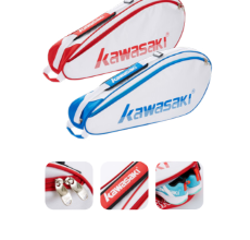 Kawasaki Female badminton bag KBB-8350-WHITE/BLUE - badminton racket review