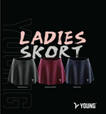 Young Badminton, Tennis skirts tight fit Berry/Black-Blue