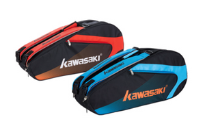 Kawasaki 6 racket badminton bags KBB-8690 Blue/Red - badminton racket review