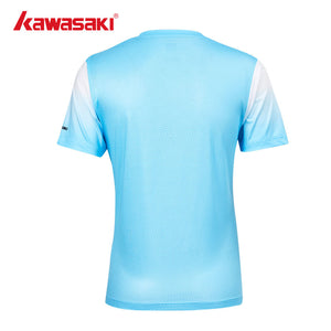 Kawasaki Mens badminton T Shirt K1C02-A1931-1 Sky Blue - badminton racket review