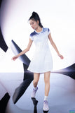 Kawasaki Female Dress K1C08-A2753 Blue/White - badminton racket review