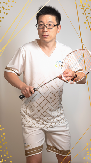 Gold Lining Badminton/Tennis/Squash T-Shirt and Shorts - badminton racket review