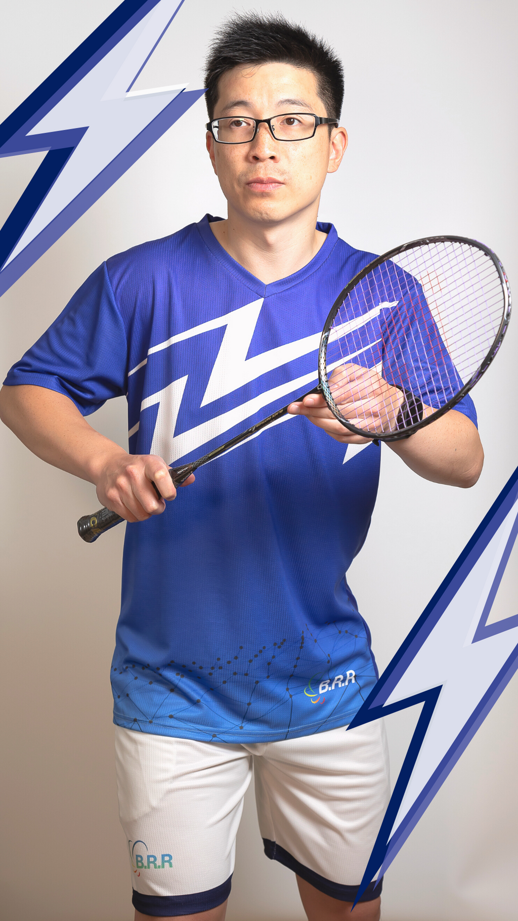 Thunderbolt Badminton/Tennis/Squash T-Shirt and Shorts - badminton racket review