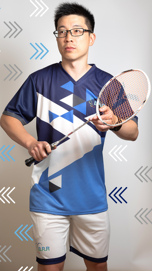 Geometric Badminton/Tennis/Squash T-Shirt and Shorts - badminton racket review