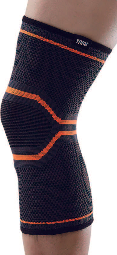3D knee support TP8306 Black Orange - badminton racket review