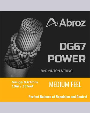 Abroz DG67 (UK) Badminton Racket String - badminton racket review