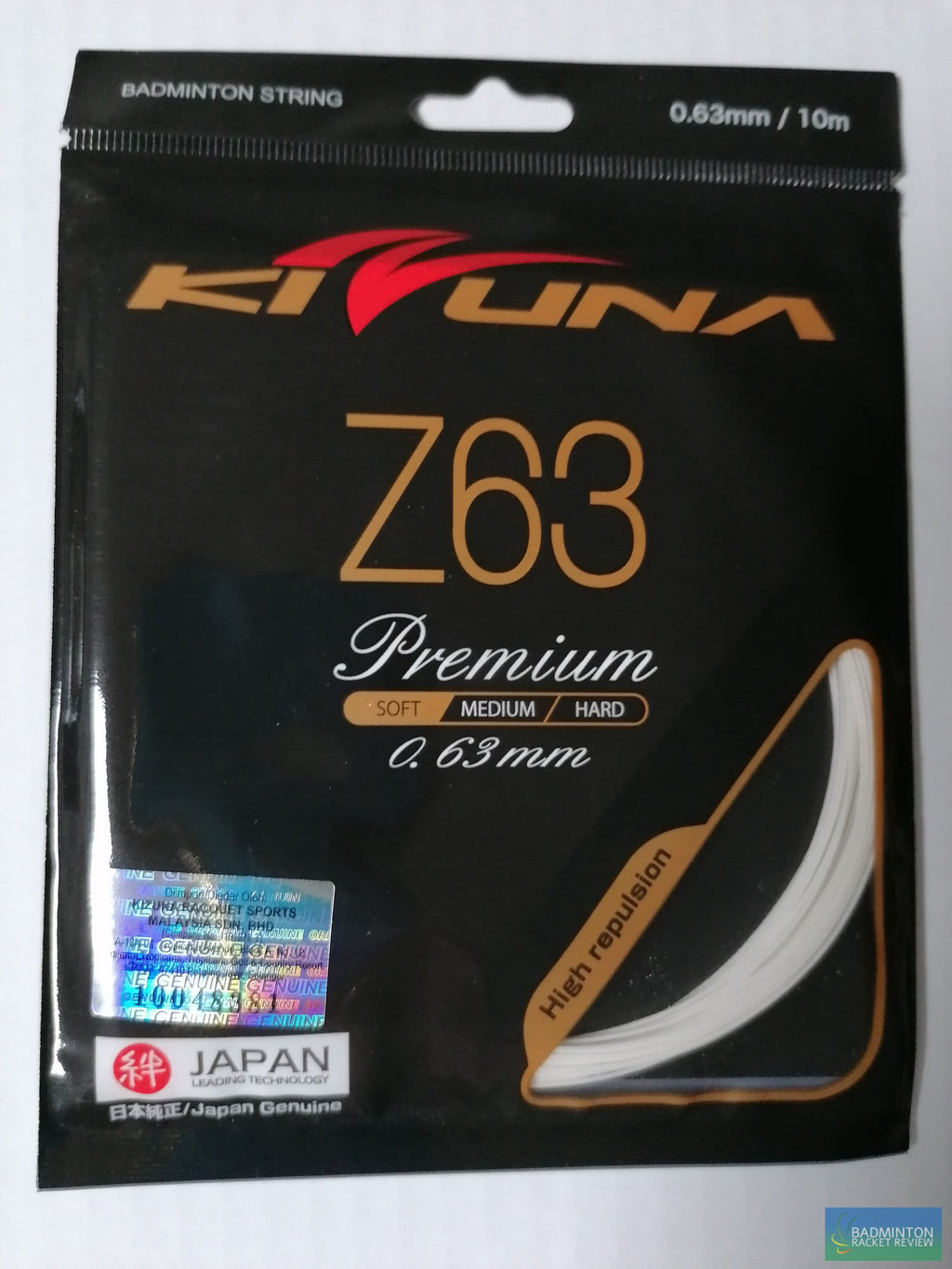KIZUNA Z63 Premium badminton racket string 0.63mm gauge - badminton racket review